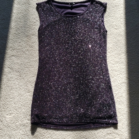 Express Dresses & Skirts - Express Purple/plum, sparkly dress
